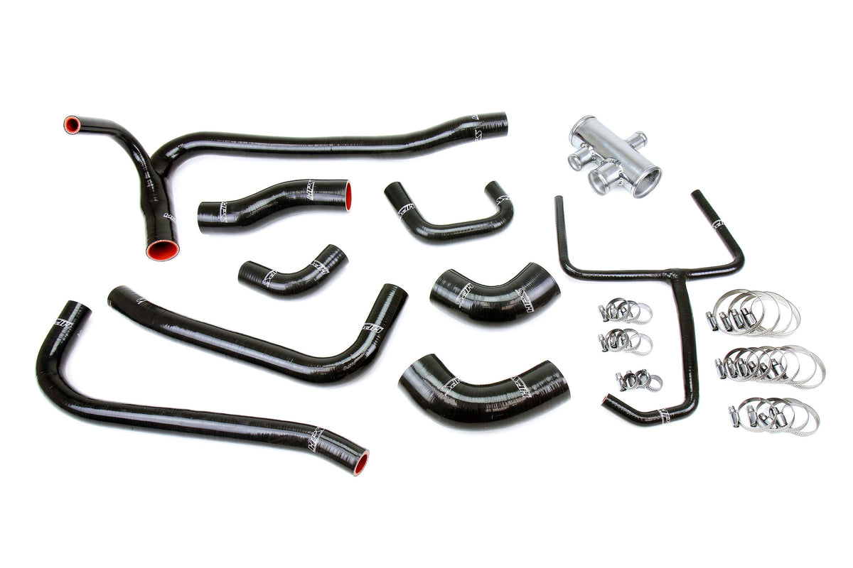 HPS Performance High Temp Reinforced Silicone Radiator Coolant Hose Kit Black 57-2069-BLK