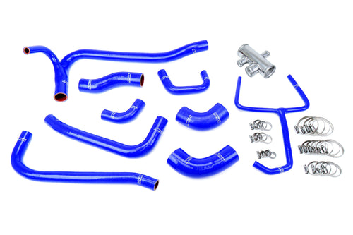 HPS Performance High Temp Reinforced Silicone Radiator Coolant Hose Kit Blue 57-2069-BLUE