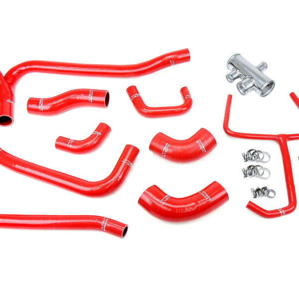 HPS Performance High Temp Reinforced Silicone Radiator Coolant Hose Kit Red 57-2069-RED