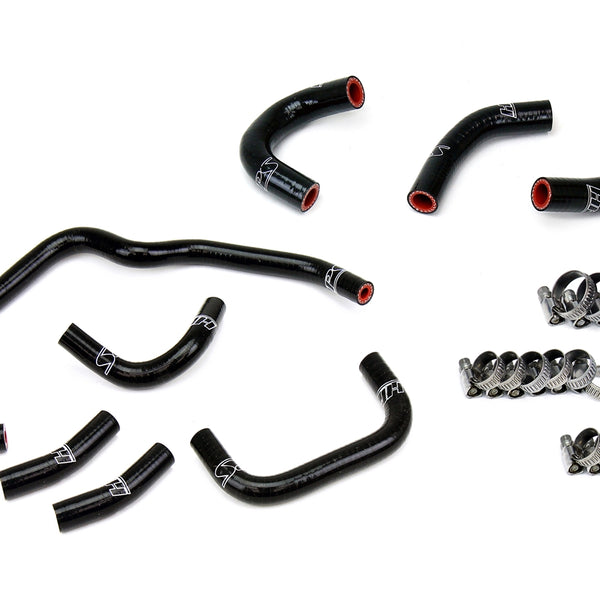 HPS Performance High Temp Reinforced Silicone Oil Cooler and Throttle Body Coolant Hose Kit Black 57-2079-BLK