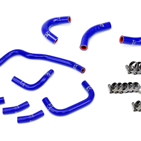 HPS Performance High Temp Reinforced Silicone Oil Cooler and Throttle Body Coolant Hose Kit Blue 57-2079-BLUE