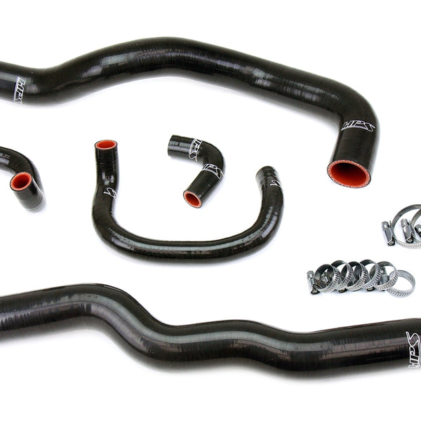 HPS Performance Silicone Radiator and Heater Coolant Hose Kit 98-05 Lexus GS300 GS400 with 2JZ-GTE VVT-i Swap Black 57-2082-BLK