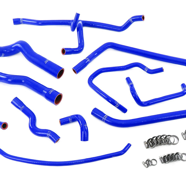HPS Performance High Temp Reinforced Silicone Radiator Heater throttle body and expansion tank Coolant Hose Kit Blue 57-2083-BLUE