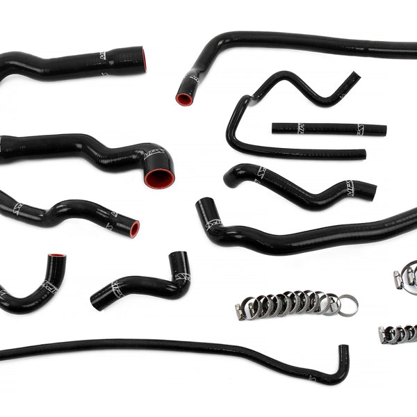 HPS Performance High Temp Reinforced Silicone Radiator Heater throttle body and expansion tank Coolant Hose Kit Black 57-2088-BLK