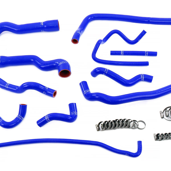 HPS Performance High Temp Reinforced Silicone Radiator Heater throttle body and expansion tank Coolant Hose Kit Blue 57-2088-BLUE