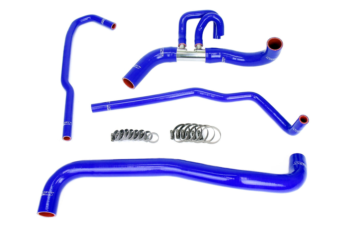 HPS Performance High Temp Reinforced Silicone Radiator and Heater Coolant Hose Kit Blue 57-2090-BLUE