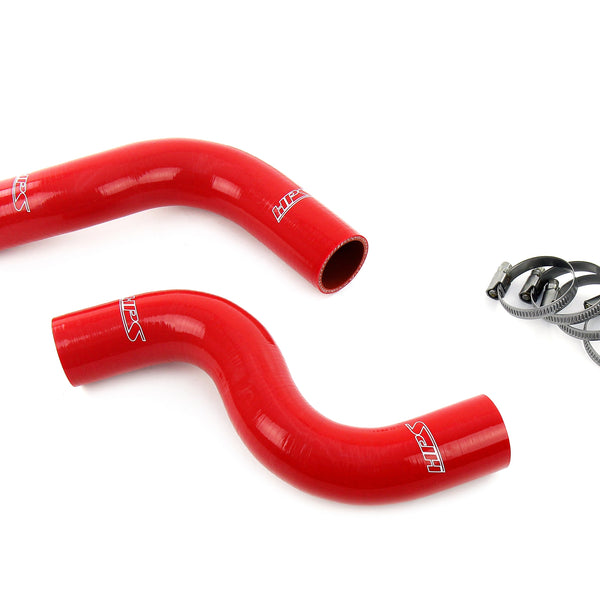 HPS Performance High Temp Reinforced Silicone Radiator Coolant Hose Kit Red 57-2109-RED