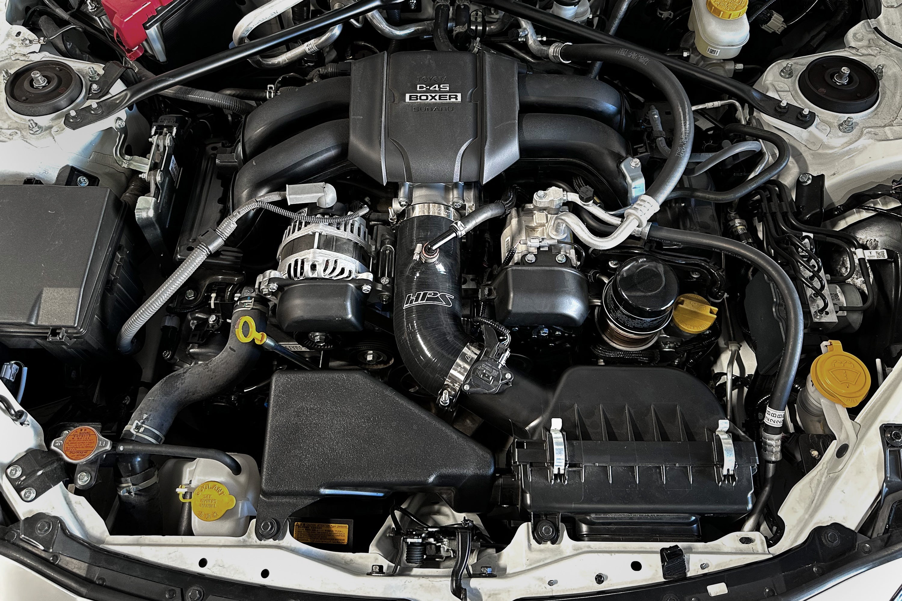 HPS Performance High-Temp Reinforced Silicone Air Intake Hose Kit (Blue) - Subaru BRZ / Toyota GR86 - (2022-2025)