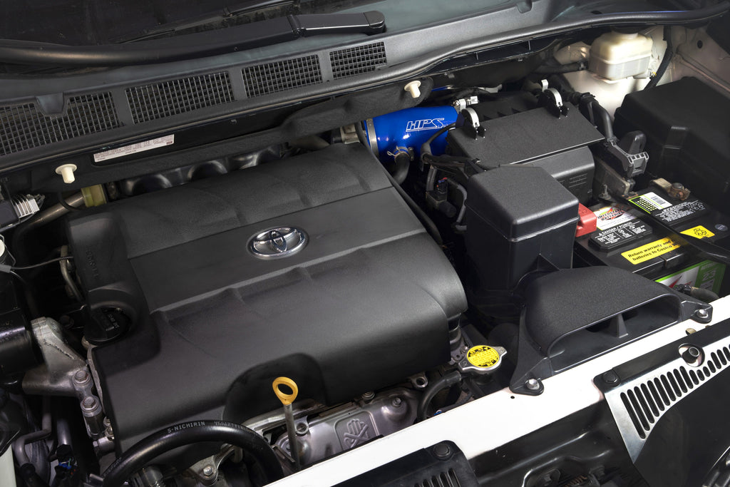 HPS Performance High Temp Reinforced Silicone Air Intake Hose Kit, Blue, 57-2123-BLUE