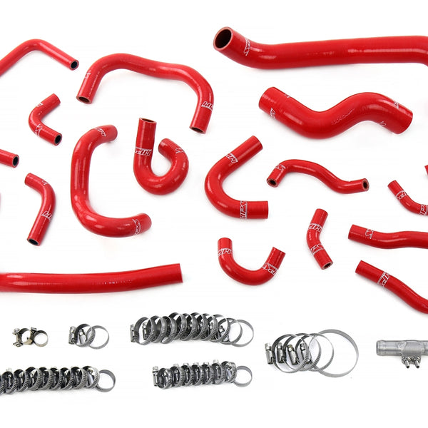 HPS Silicone Radiator Heater Ancillary and Breather Coolant Hose Kit 1995-1998 Nissan Skyline GTR R33 RB26DETT BCNR33 Red 57-2136-RED