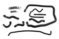HPS Performance High Temp Reinforced Silicone Heater Throttle Body and Expansion Tank Coolant Hose Kit Black 57-2138-BLK