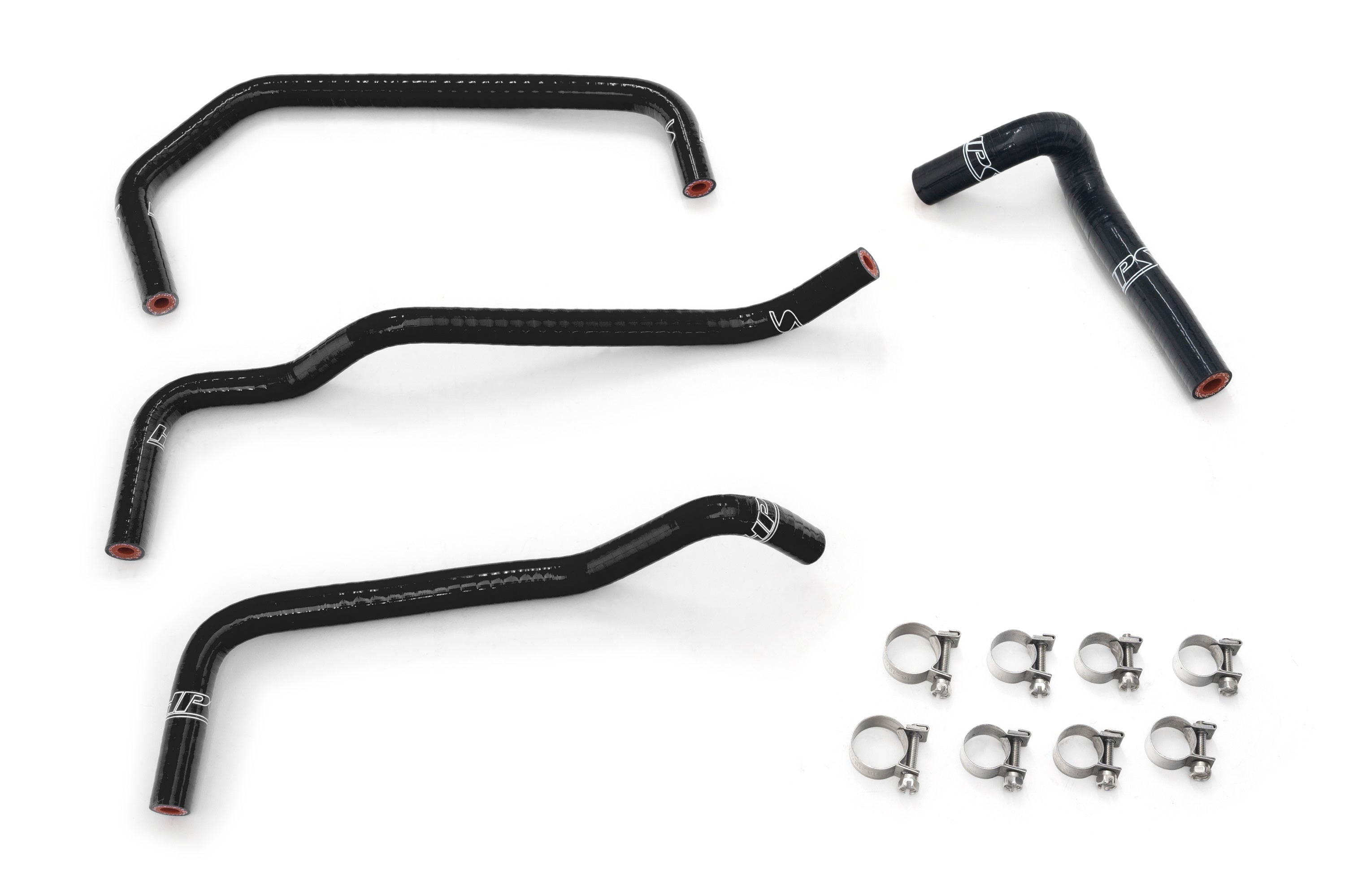 HPS Performance High Temp Reinforced Silicone Ancillary Coolant Hose Kit Black 57-2158-BLK