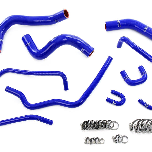 HPS Performance High Temp Reinforced Silicone Radiator Coolant Hose Kit Blue 57-2167-BLUE