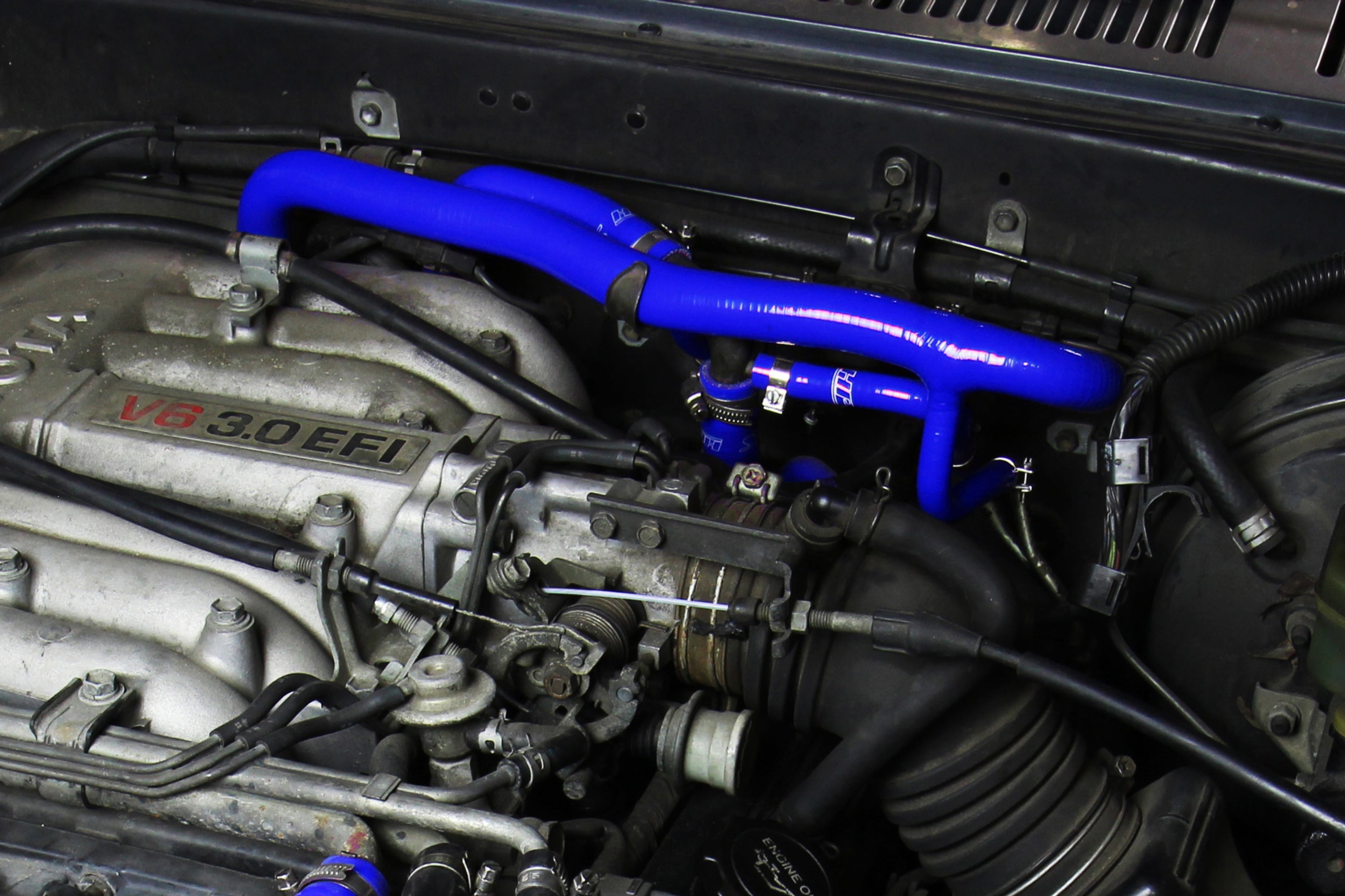 HPS Performance High Temp Reinforced Silicone Heater Coolant Hose Kit, Blue, 57-2190-BLUE