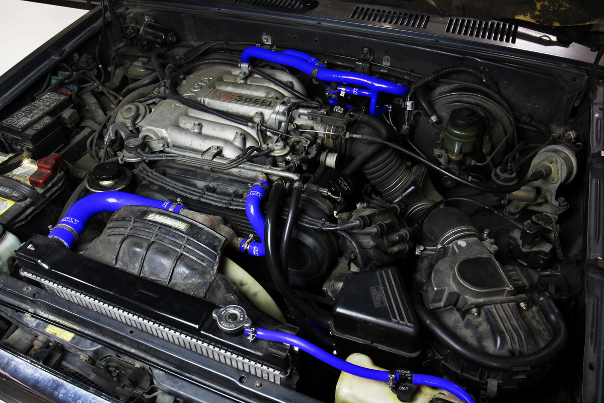 HPS Performance High-Temp Reinforced Silicone Radiator and Heater Coolant Hose Kit (Blue) - Toyota 4Runner (1990-1991)