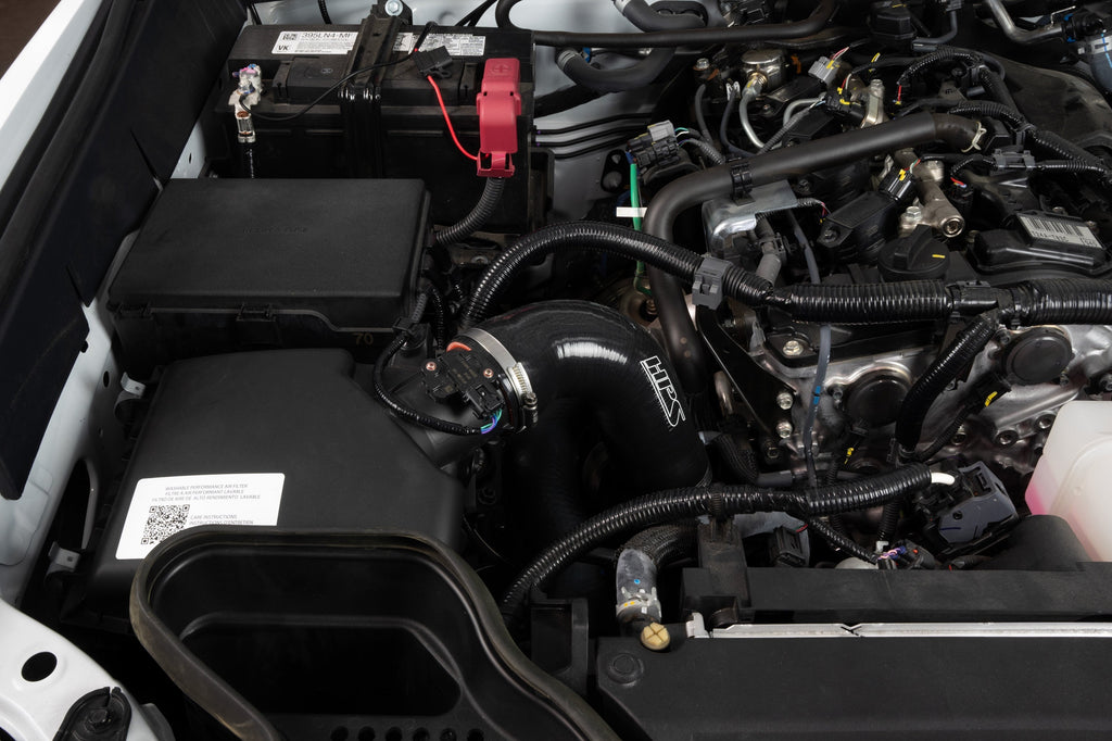 HPS Performance High Temp Reinforced Silicone Air Intake Hose Kit, Black, 57-2207-BLK