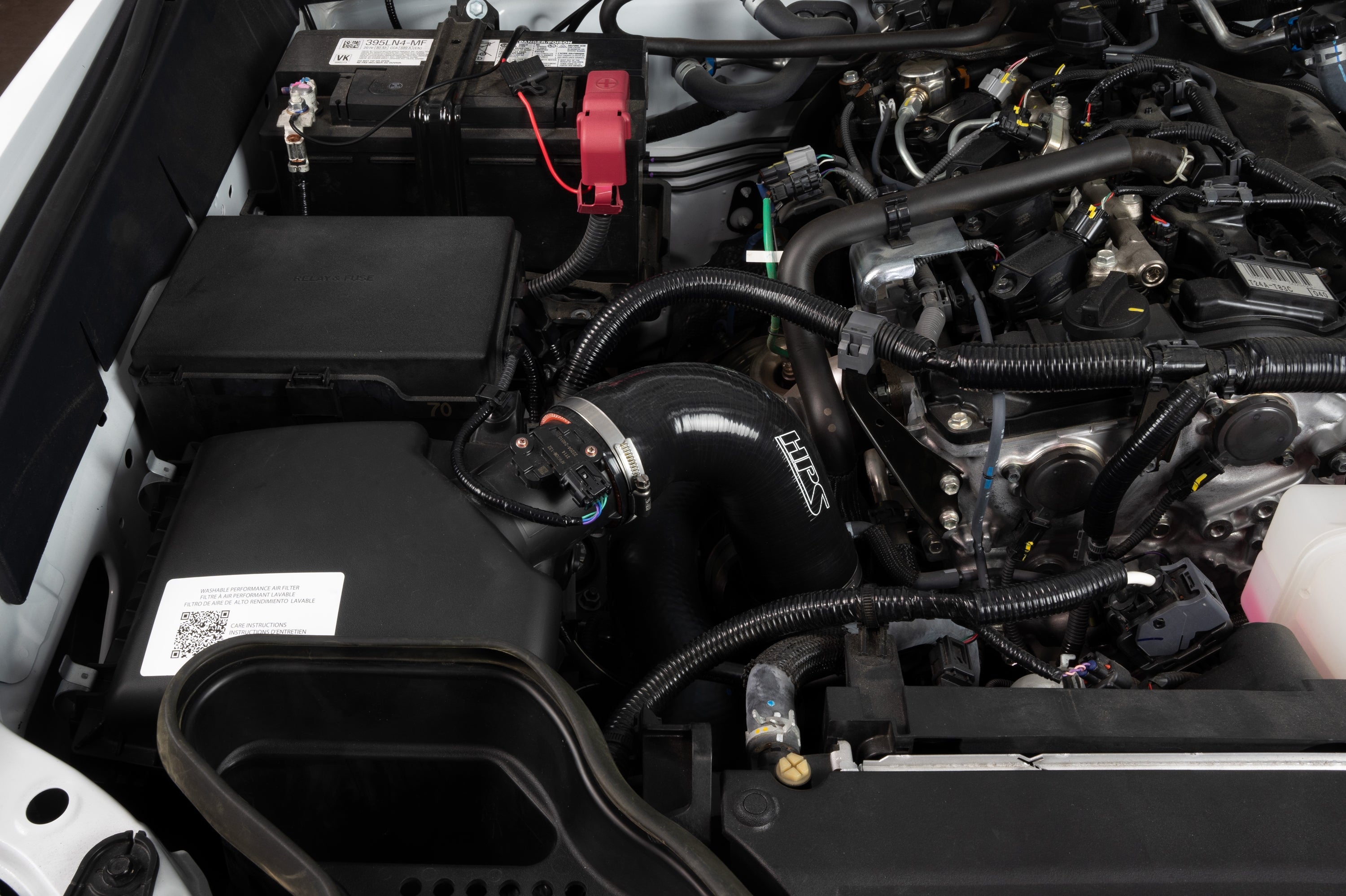 HPS Performance High Temp Reinforced Silicone Air Intake Hose Kit, Black, 57-2207-BLK