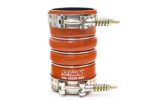 HPS Performance Ultra High Temp Aramid Reinforced Silicone Intercooler Hose Boots Kit Orange 57-2208