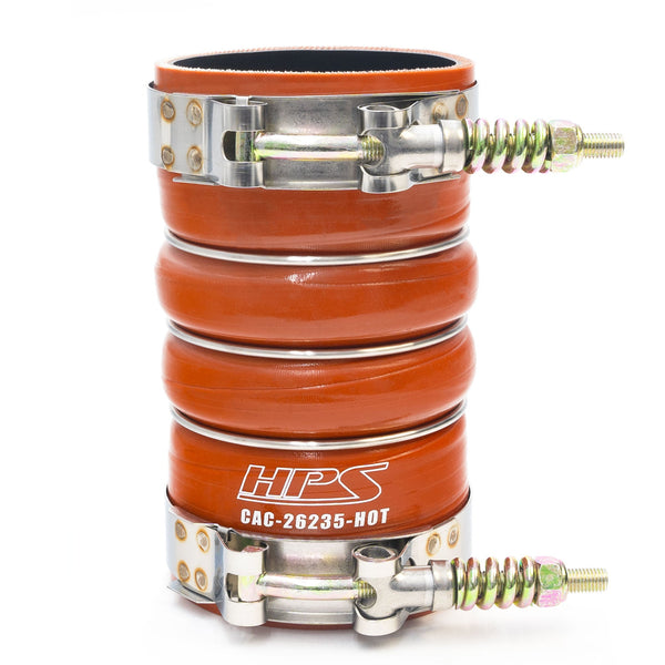 HPS Performance Ultra High Temp Aramid Reinforced Silicone Intercooler Hose Boots Kit Orange 57-2208