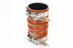 HPS Performance Ultra High Temp Aramid Reinforced Silicone Intercooler Hose Boots Kit, Orange, 57-2209