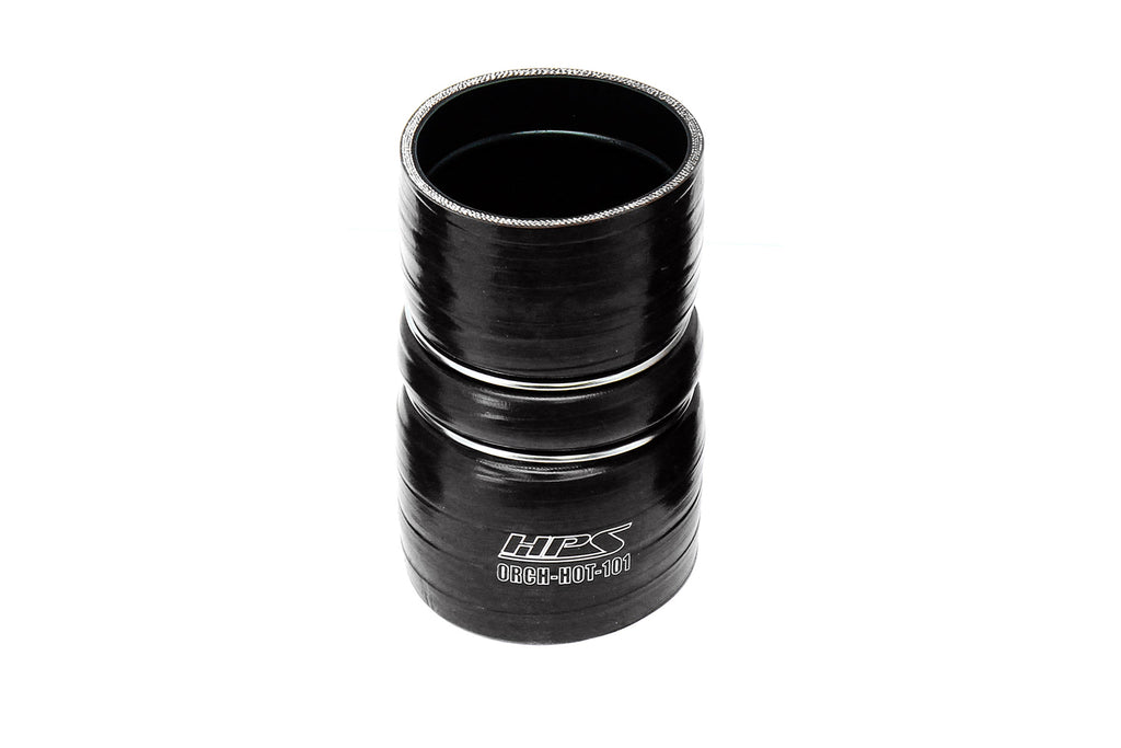 HPS Silicone Intercooler Boot Hose with Clamps, Black, 57-2226-BLK, replace OEM part # 6C34-6C640-BA, 6C3Z-6C640-B, 8C3Z-6W651-A, 6C3Z-6C640-B, 3C34-6C640-CA