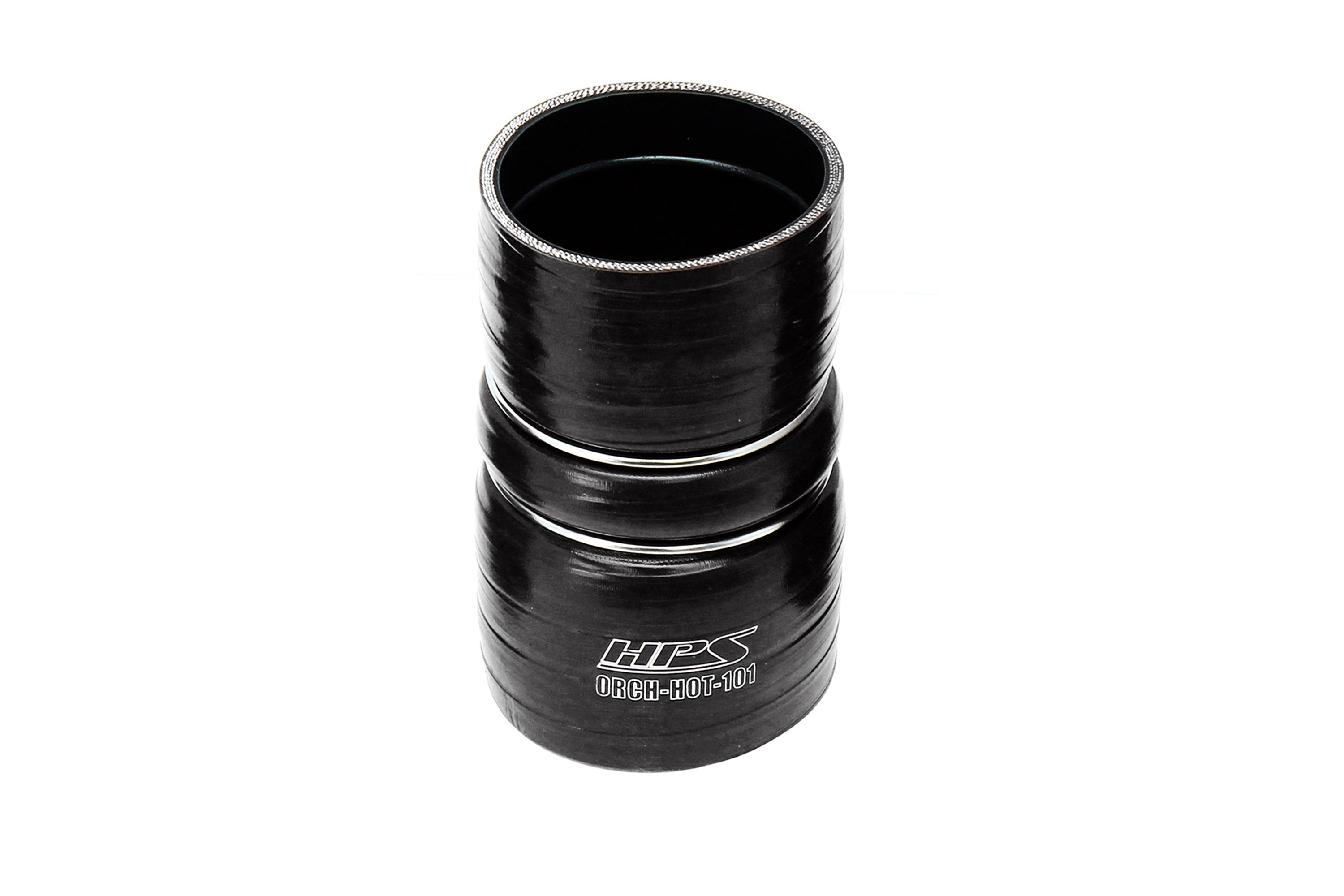 HPS Silicone Intercooler Boot Hose with Clamps, Black, 57-2226-BLK, replace OEM part # 6C34-6C640-BA, 6C3Z-6C640-B, 8C3Z-6W651-A, 6C3Z-6C640-B, 3C34-6C640-CA