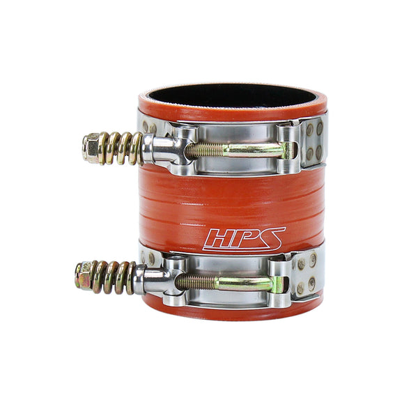 HPS Silicone Intercooler Boot Hose with Clamps Orange 57-2235 replace OEM part # 8C3Z-6W651-A 8C3Z-6N650-A