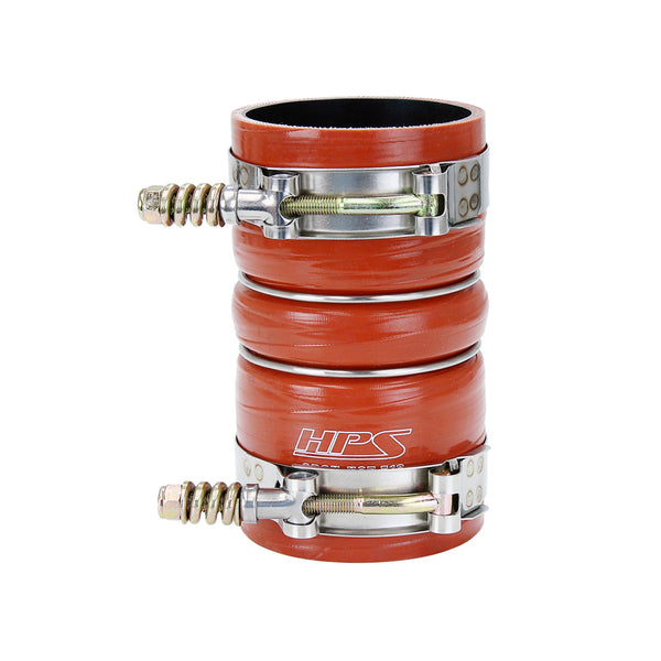 HPS Silicone Intercooler Boot Hose with Clamps Orange 57-2239 replace OEM part # 3C34-6C640-CA 3C34-6C640-DA