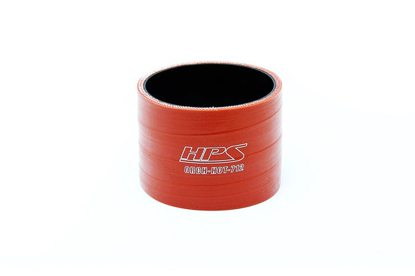 HPS Silicone Intercooler Boot Hose with Clamps, Orange, 57-2241, replace OEM part # YC3Z-6C640-PA, 1833700C2, F81Z-6C640-CA