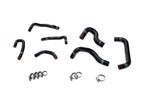 HPS Performance High Temp Reinforced Silicone Ancillary and Oil Cooler Coolant Hose Kit Black 57-2274-BLK