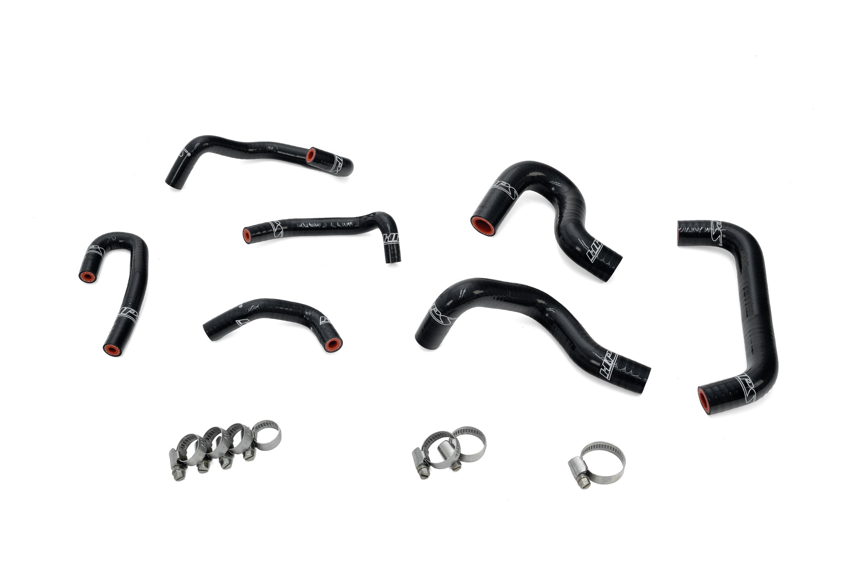 HPS Performance High Temp Reinforced Silicone Ancillary and Oil Cooler Coolant Hose Kit Black 57-2274-BLK
