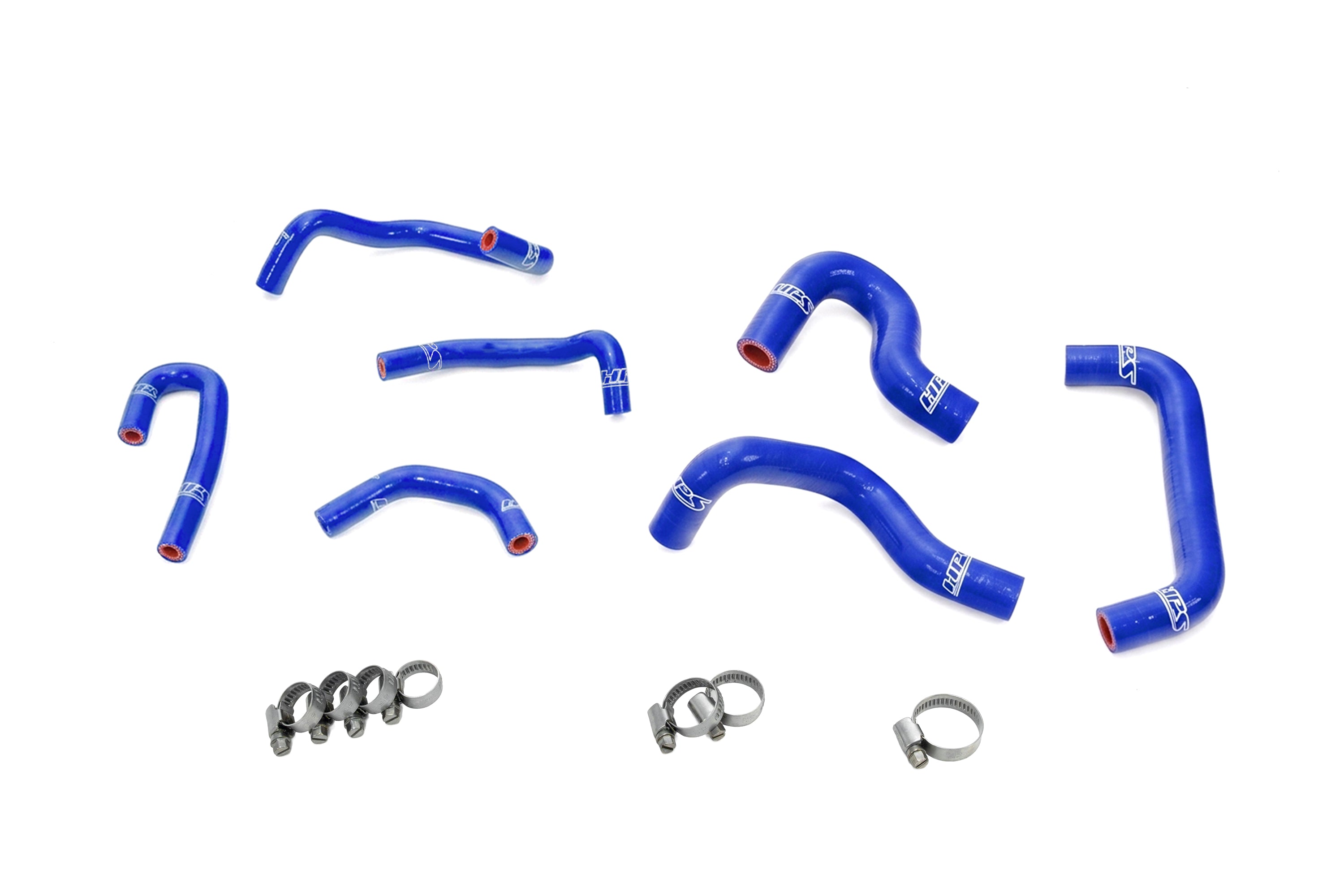 HPS Performance High Temp Reinforced Silicone Ancillary and Oil Cooler Coolant Hose Kit Blue 57-2274-BLUE