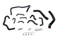 HPS Performance High Temp Reinforced Silicone Radiator Heater and Ancillary Coolant Hose Kit Black 57-2281-BLK