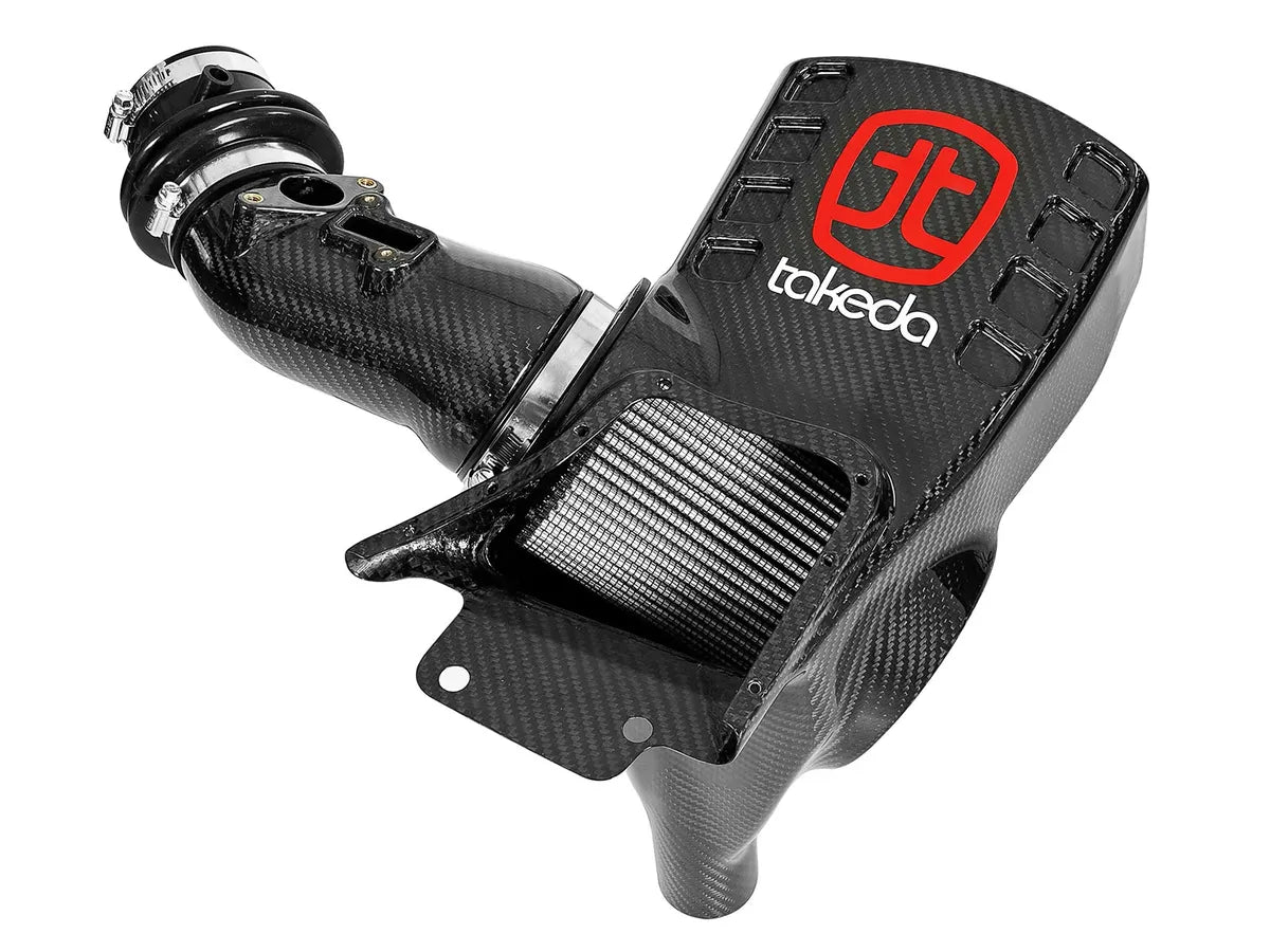 aFe Takeda Black Series Momentum Carbon Fiber Cold Air Intake System w/ Pro DRY S Filter - Honda Civic Type-R FK8 (2017-2021)