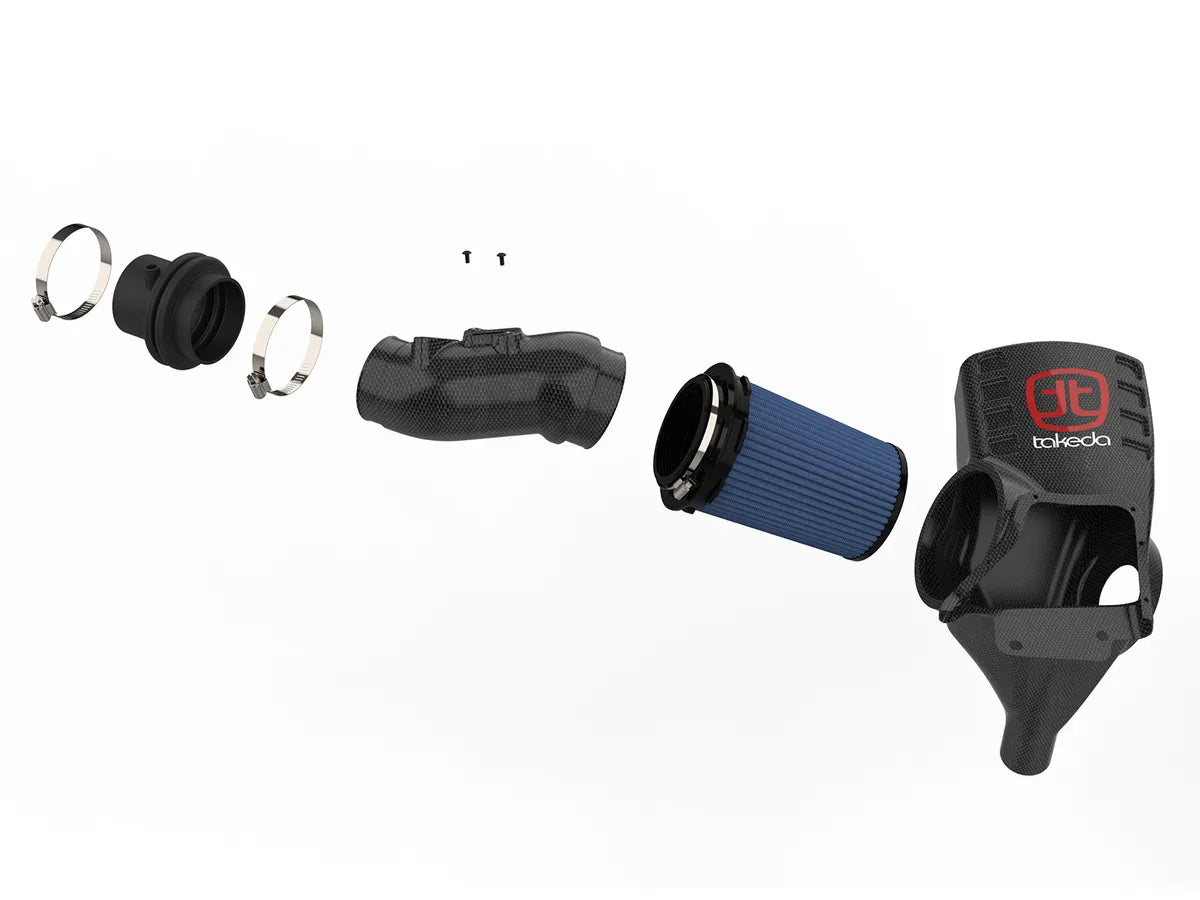 aFe Takeda Black Series Momentum Carbon Fiber Cold Air Intake System w/Pro 5R Filter - Honda Civic Type-R FK8 (2017-2021)