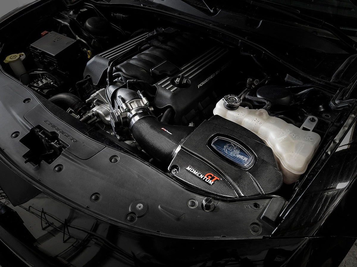 aFe Black Series Carbon Fiber Cold Air Intake System w/ Pro 5R Filter - Dodge Challenger/Charger/Chrysler 300 SRT8/SRT 2011-2023