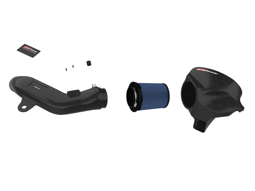 aFe Black Series Momentum Carbon Fiber Cold Air Intake System w/ Pro 5R Filter - BMW M2 (F87) 2016-2018