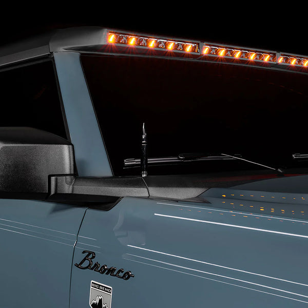 Oracle Lighting Integrated Windshield Roof LED Light Bar System - Gray - Ford Bronco (2021+)