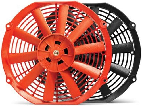 Blox Racing 12" Electric Slim Fan - Red - Universal