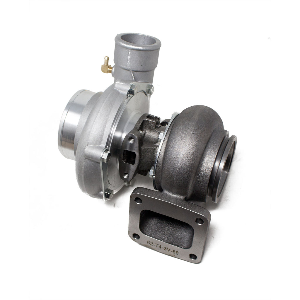 Rev9 TX-Series - TX-60-62 Billet Compressor Wheel Turbocharger .68AR, T4 Flange, 3 in. V-Band Exhaust Flange - TX-60-BW-62-T4-3V-68