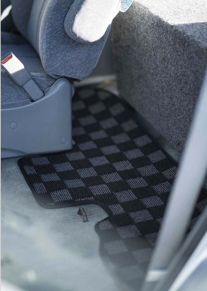 Phase 2 Motortrend (P2M) Checkered Carpet Race Floor Mats - Honda Odyssey RA1-RA5 (1995-1998)