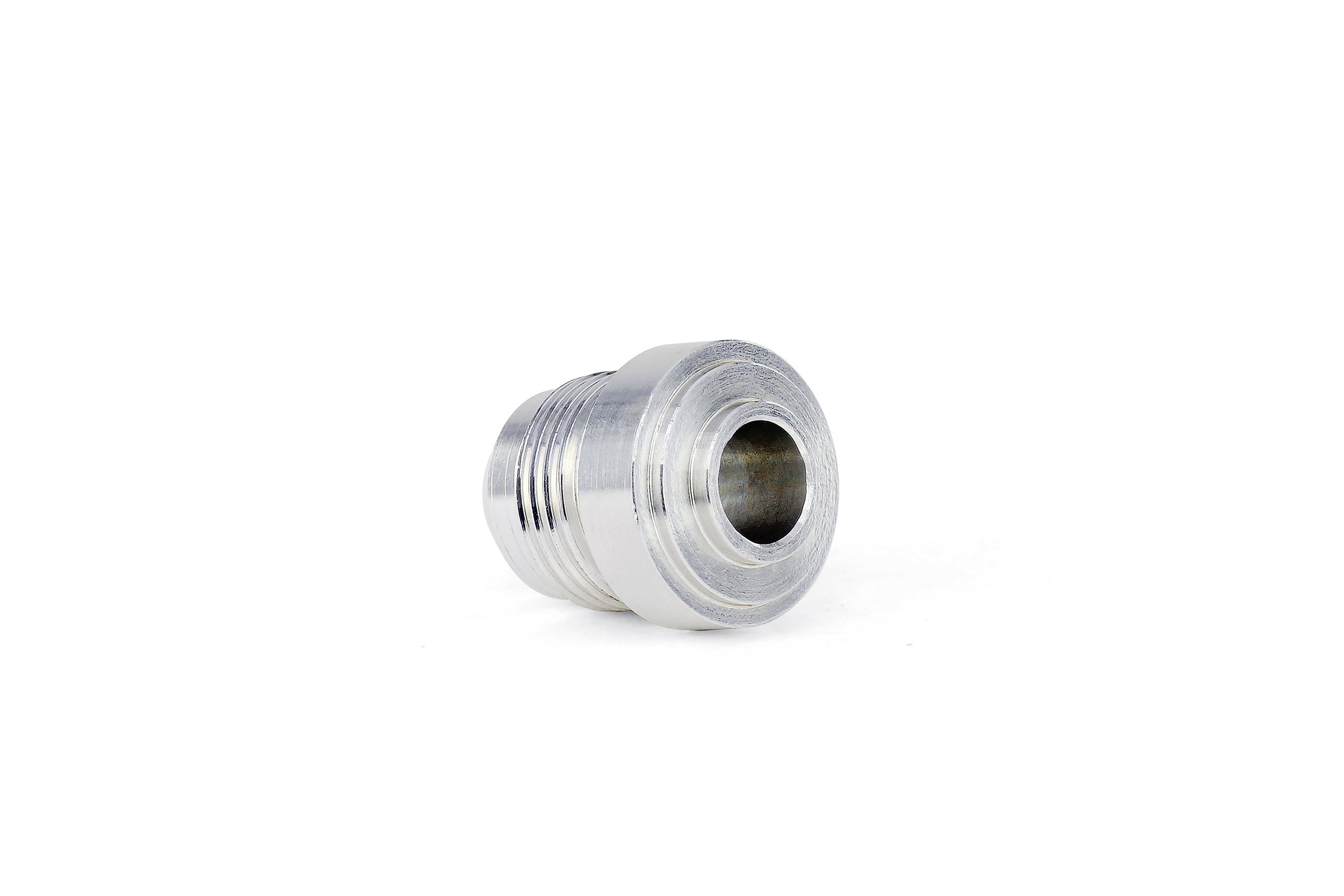 HPS Performance -6 AN Fittings Male Weld On Bung, Raw Aluminum