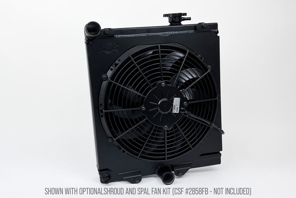 CSF High-Performance Half Radiator - Polished - Mitsubishi Lancer Evolution EVO 7 / 8 / 9