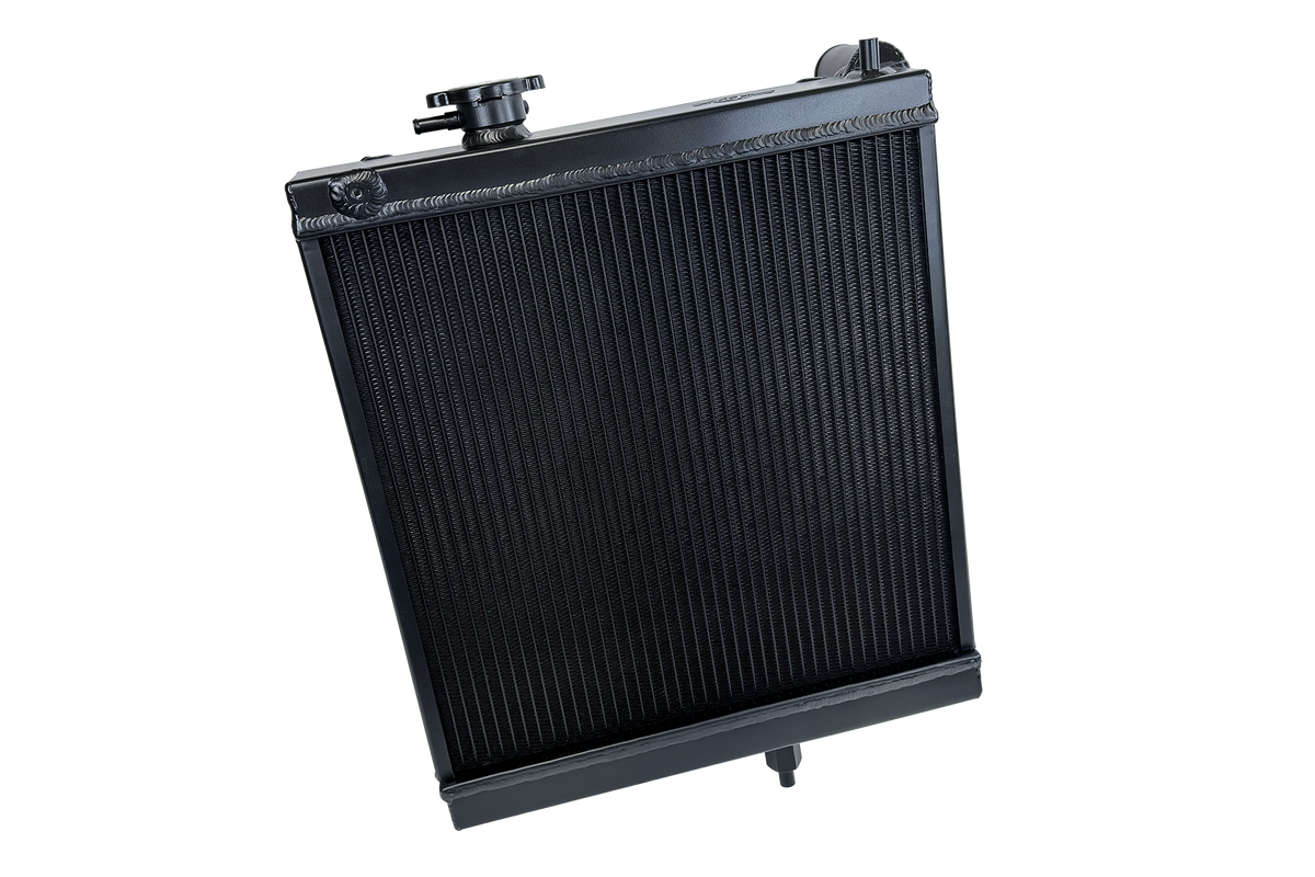 CSF High-Performance Half Radiator - Polished - Mitsubishi Lancer Evolution EVO 7 / 8 / 9