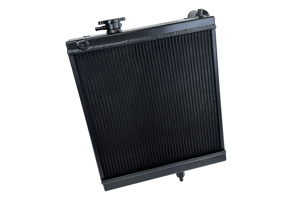 CSF High-Performance Half Radiator - Polished - Mitsubishi Lancer Evolution EVO 7 / 8 / 9