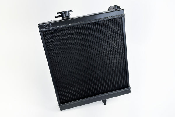 CSF High-Performance Half Radiator - Black - Mitsubishi Lancer Evolution EVO 7 / 8 / 9