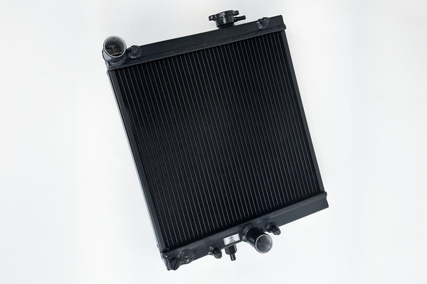 CSF High-Performance Half Radiator - Black - Mitsubishi Lancer Evolution EVO 7 / 8 / 9