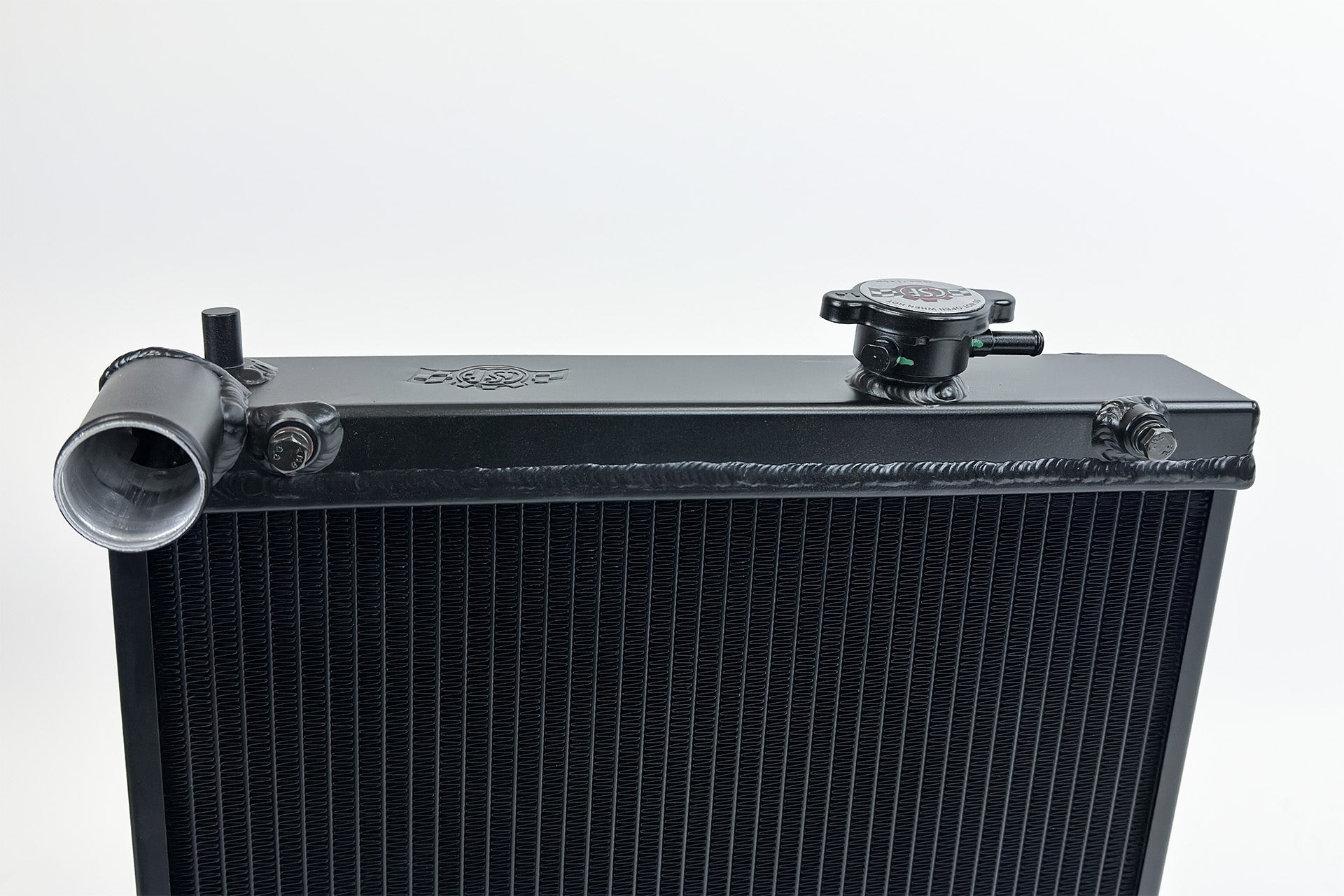 CSF High-Performance Half Radiator - Black - Mitsubishi Lancer Evolution EVO 7 / 8 / 9