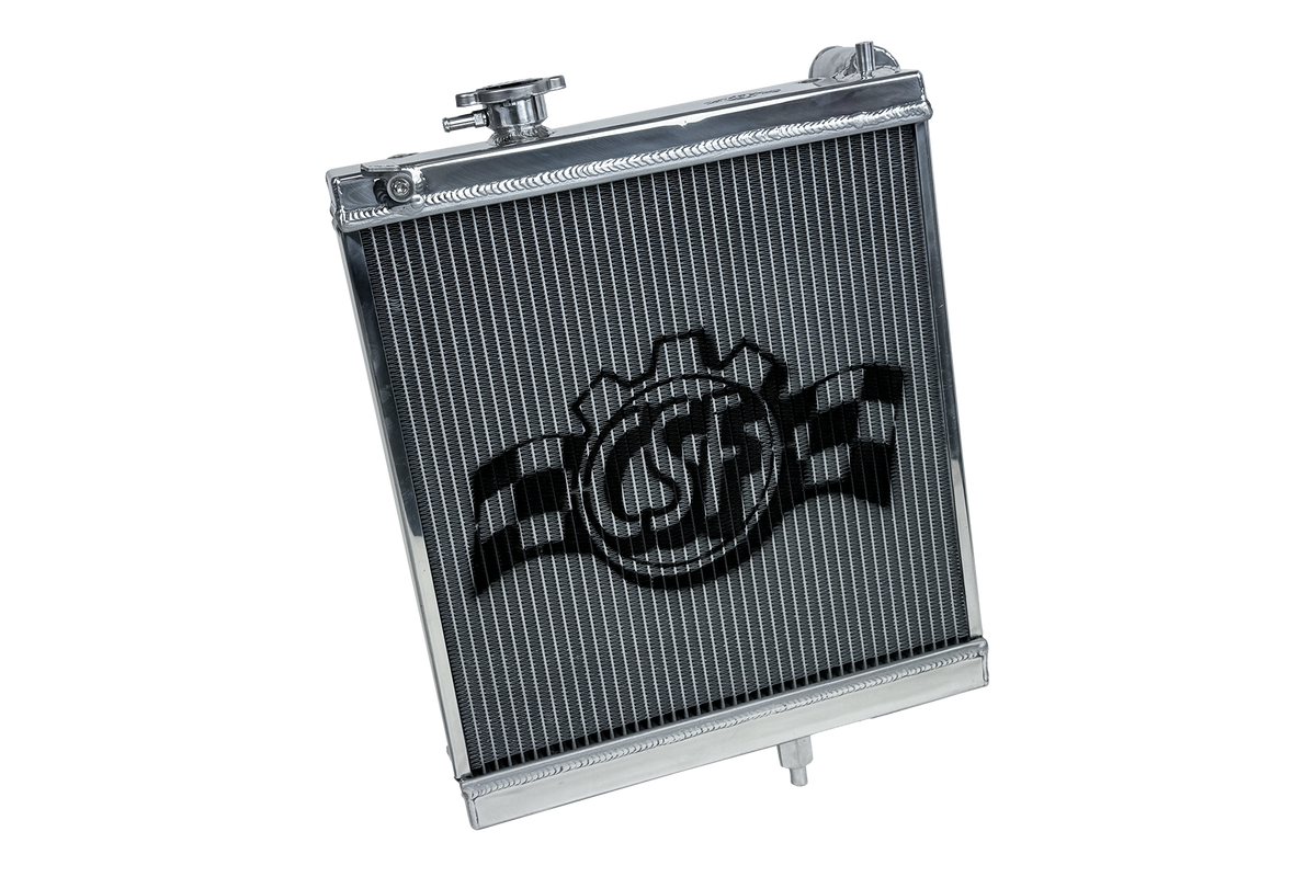 CSF High-Performance Half Radiator - Polished - Mitsubishi Lancer Evolution EVO 7 / 8 / 9