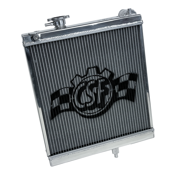 CSF High-Performance Half Radiator - Polished - Mitsubishi Lancer Evolution EVO 7 / 8 / 9
